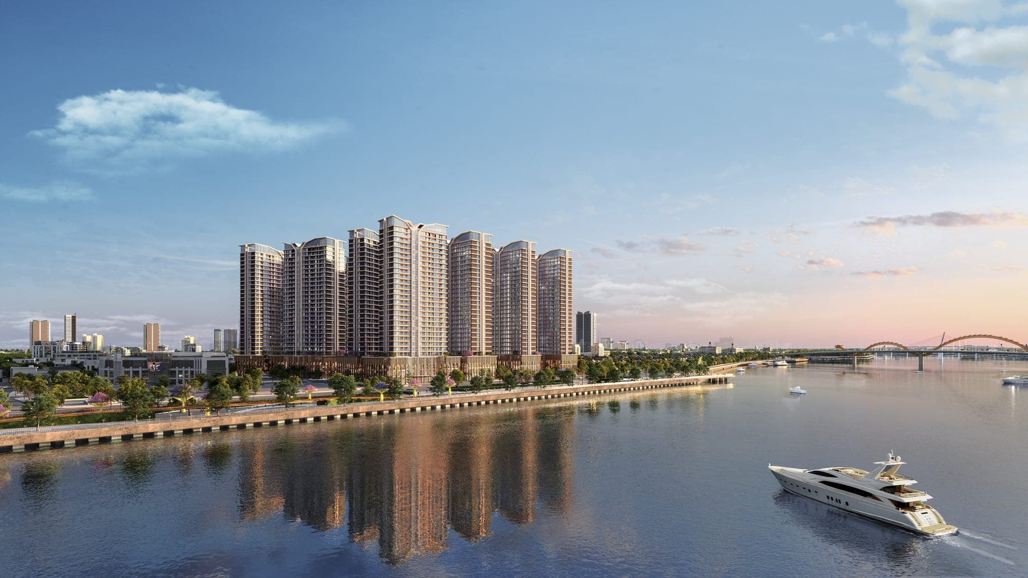 Capital Square nhìn từ bờ sông Hàn