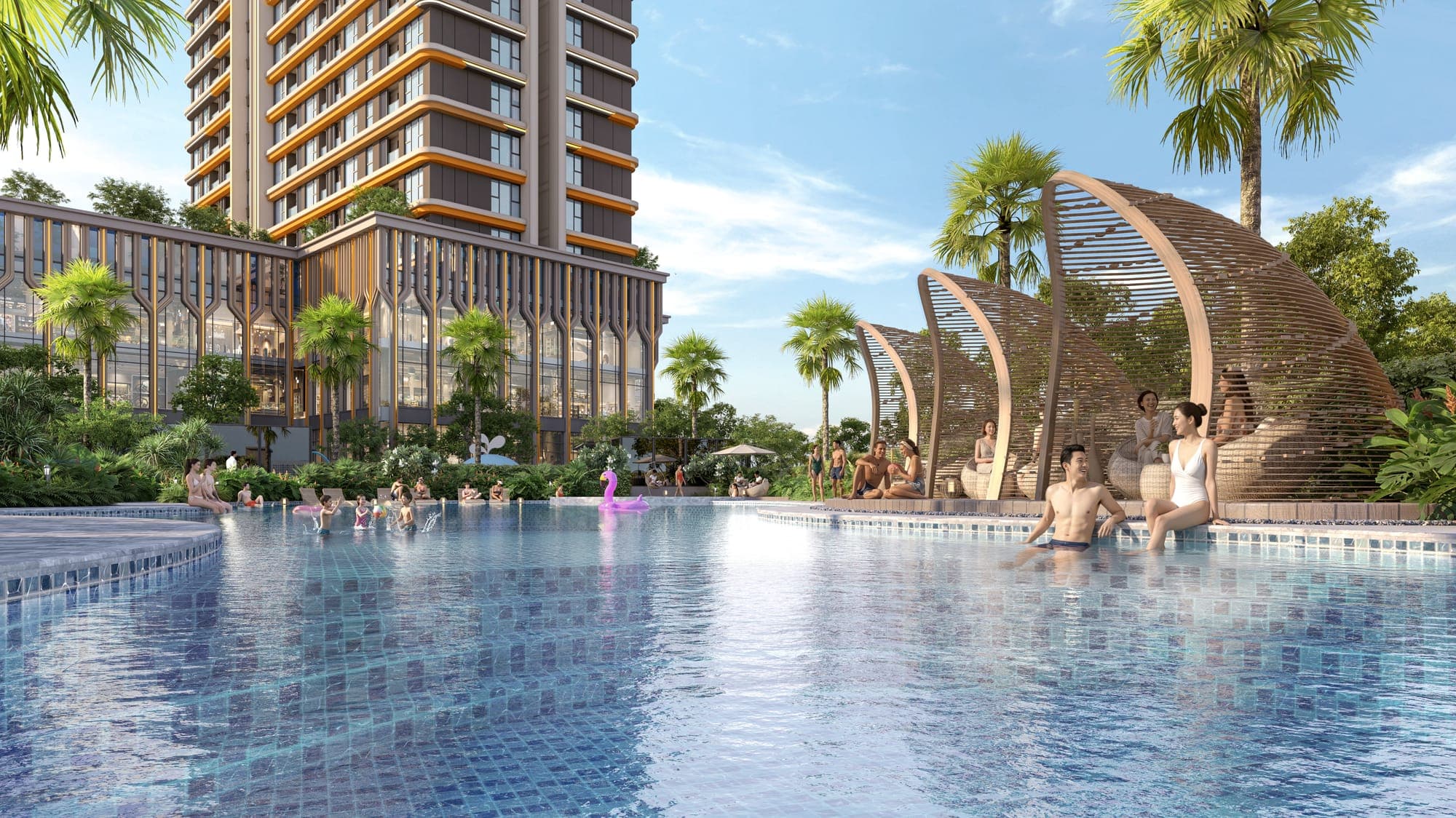 Hồ bơi vô cực – tiện ích Capital Square Đà Nẵng