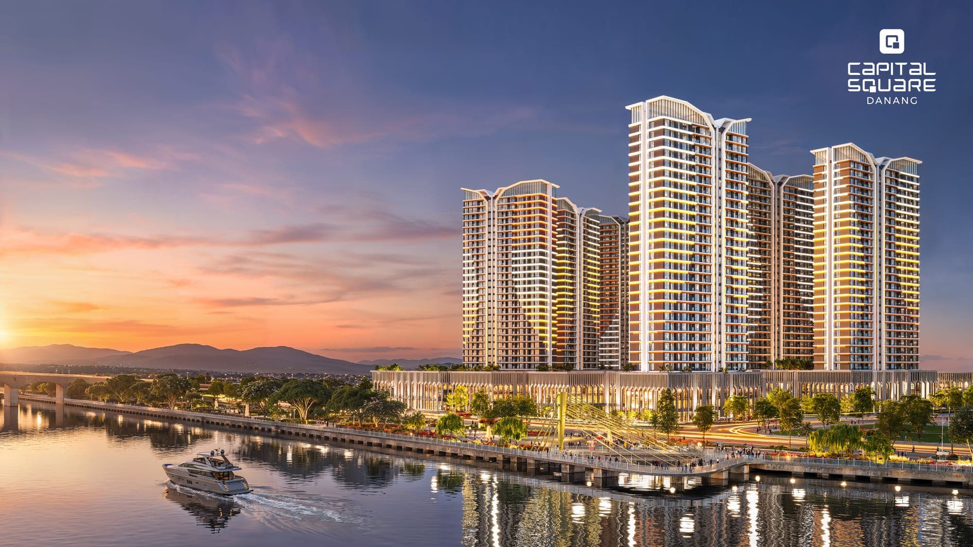 Các tòa tháp Capital Square bên sông Hàn